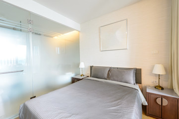 Fototapeta na wymiar Modern bedroom interior
