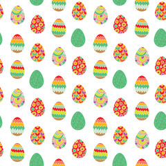 Cute easter seamless pattern
