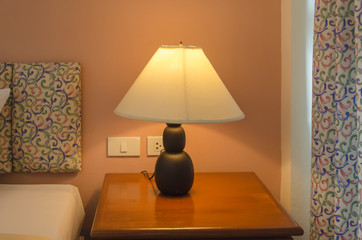 lamp by the bed