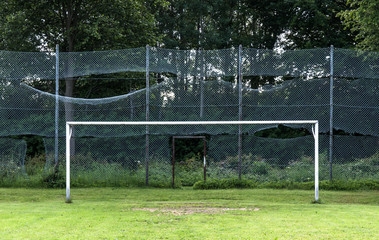 Soccer terrain by the forrest