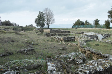 Fototapeta na wymiar Etruscan ruins in Volterra, Tuscany, Italy