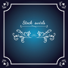 Victorian Calligraphic. Wedding Invitations. Vector frame element. Vintage Ornament Greeting Card. Flourishes Ornament Retro Royal Luxury Invitation, Certificate with place for your Text.