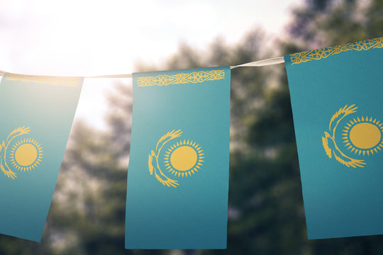 Kazakhstan flag pennants