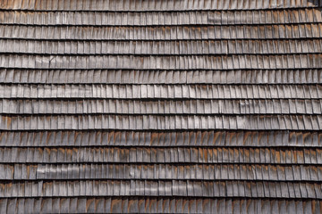 Holz-Schindeln and Hauswand