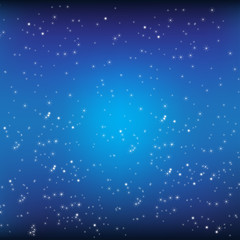 Blue background and stars