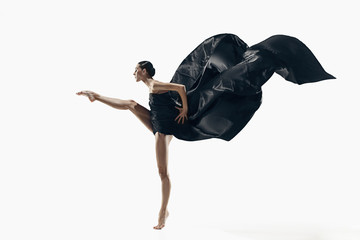 Aerobics fitness woman exercising isolated in full body. © master1305