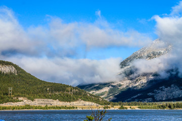 A view from the road. Lac de Arc, Alberta, Canada