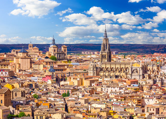 Toledo, Spain Skyline - obrazy, fototapety, plakaty