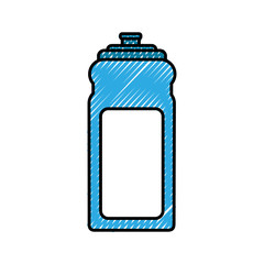 pure water bottle gym vector illustration design