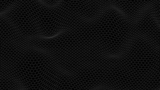 Abstract Morphing Hexagonal Grid - Seamless Loop