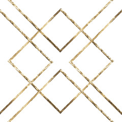 Fototapeta premium Gold ornament. Material is gold. Vector illustration. Retro style background. Seamless pattern.
