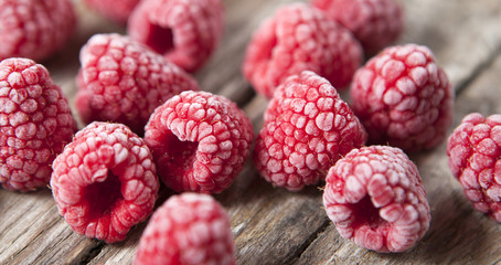 framboises surgelées gelées