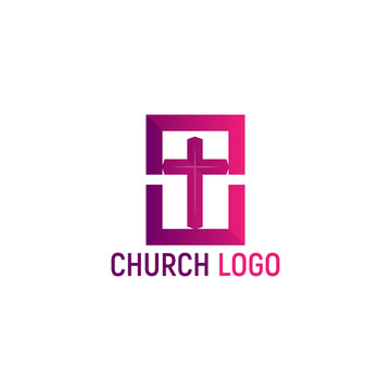 Logo of the Church. Christian symbols.