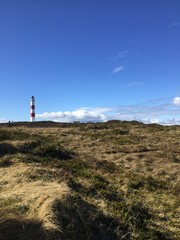 Fototapeta na wymiar Tarbat Ness lighthouse on the rocky coastline of the Dornach Firth, Scotland
