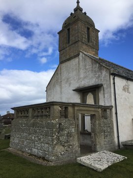 Monasterio Saint Comac, former Pictish site, in Portmahomack, Easter Ross, Scottish Highlands