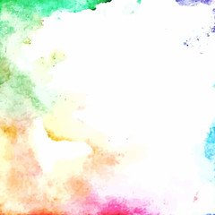 vector watercolor multicolored splashes abstract background