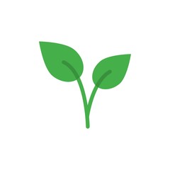 plant leaves flat vector icon. Modern simple isolated sign. Pixel perfect vector  illustration for logo, website, mobile app and other designs