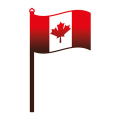 Fototapeta na wymiar canadian flag country icon vector illustration outline