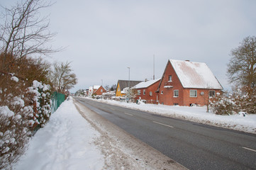 Main street of Danish town