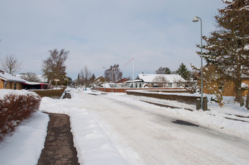 Main street of Danish town