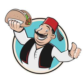 doner symbol icon restaurant logo