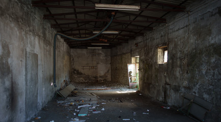 Fototapeta na wymiar Abandoned structure