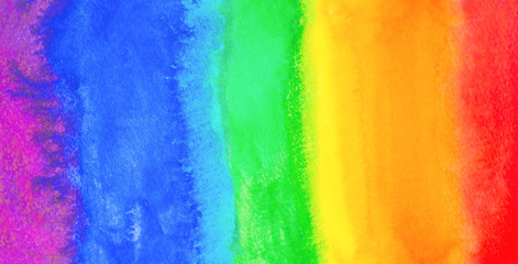 rainbow spectrum watercolor paint splash background . illustration for design wedding invitation, greeting or birthday card, web banner, tag, label, logo and text © wrongorright