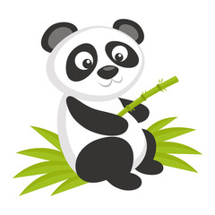 Fototapeta premium Wild animals. Panda Bear Wildlife Vector