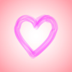 Pink heart love design