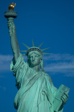 Close up statue of Liberty