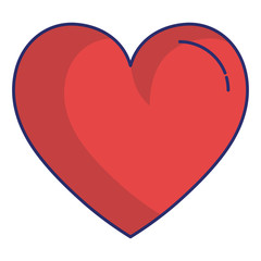 heart love isolated icon vector illustration design