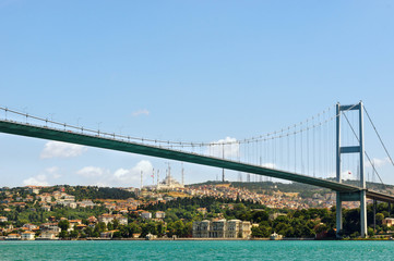 The The Bosphorus Bridge in Istanbul.