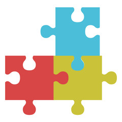 puzzle game pieces icon vector illustration design