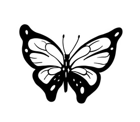 Ornamented abstract butterfly