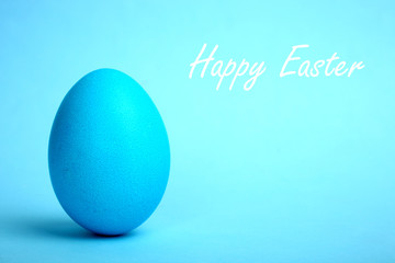 One blue easter egg