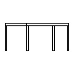 table wooden isolated icon vector illustration design