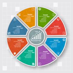 Abstract 3D Paper Infographics