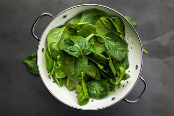 Baby spinach leaves