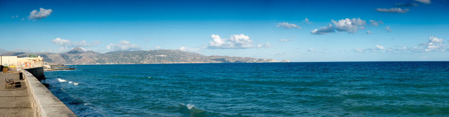 Fototapeta premium Seascape and mountain