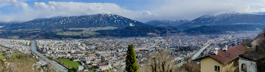 Panorama Innsbruck von oben