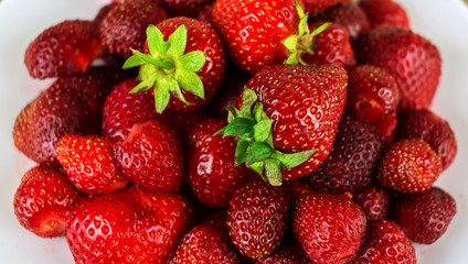 ripe berry strawberry clouse-up for the background.