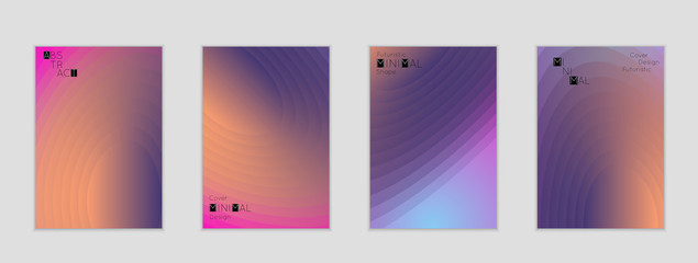 Fototapeta premium Template with Fluid gradient shape with transparent blend