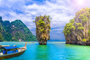 James Bond Island on Phang Nga bay, Thailand