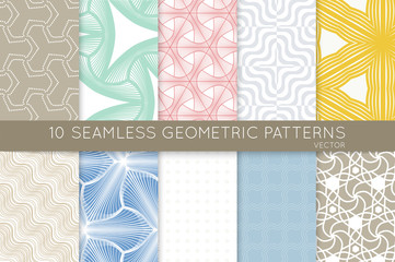 Collection of seamless patterns