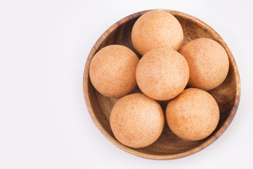 Traditional Colombian buñuelos (Deep Fried Cheese Bread)