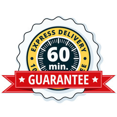 60 minutes Express Delivery illustration