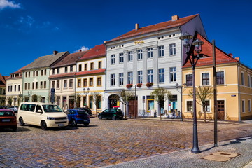 Naklejka premium Hoyerswerda, Marktplatz