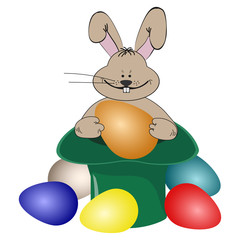 Easter bunny egg vector/illustration