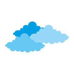 weather clouds isolated icon vector illustration design