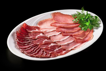 Beer snack, beer slicing plate, meat cut, antipasti